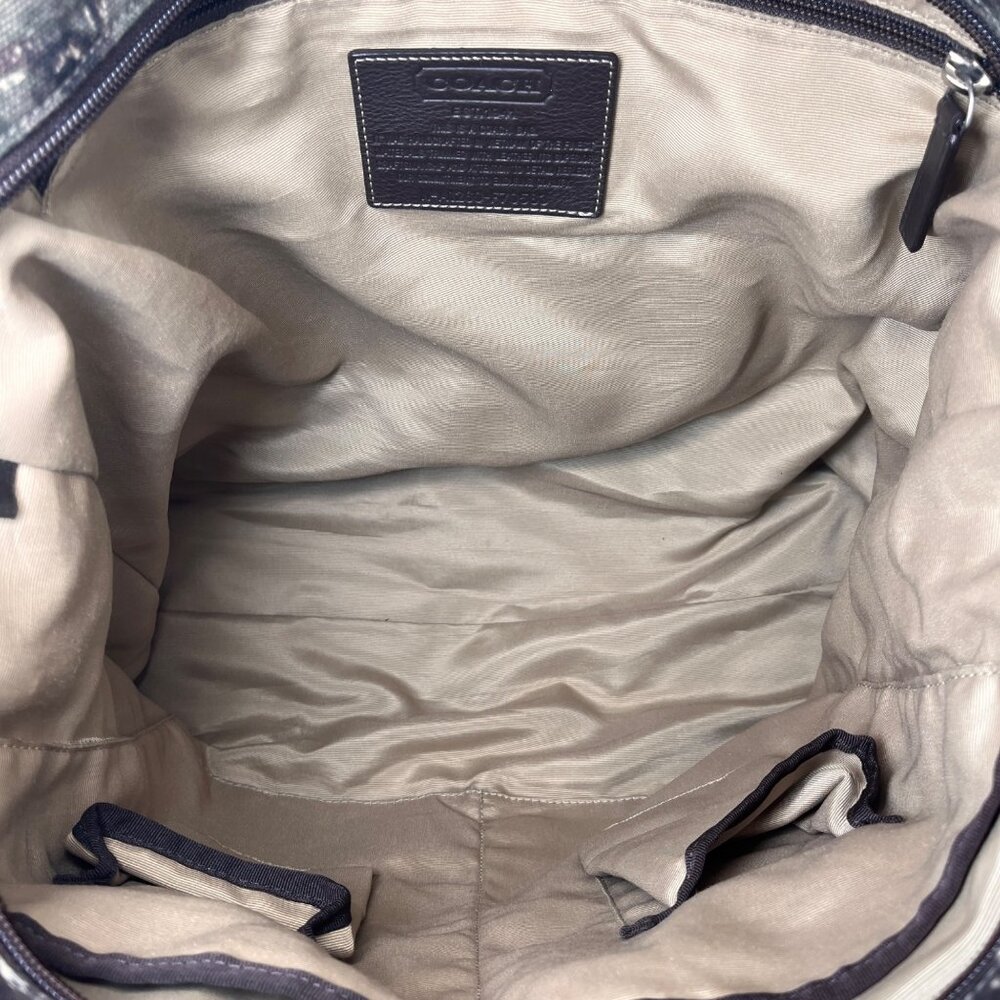 Coach 2013 Heritage Web Canvas & Leather Camo X-L F70583 Travel & Toiletry Tote - Picture 13 of 16